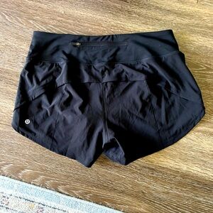Size 8, Black, Lululemon Speed Up High Rise Short